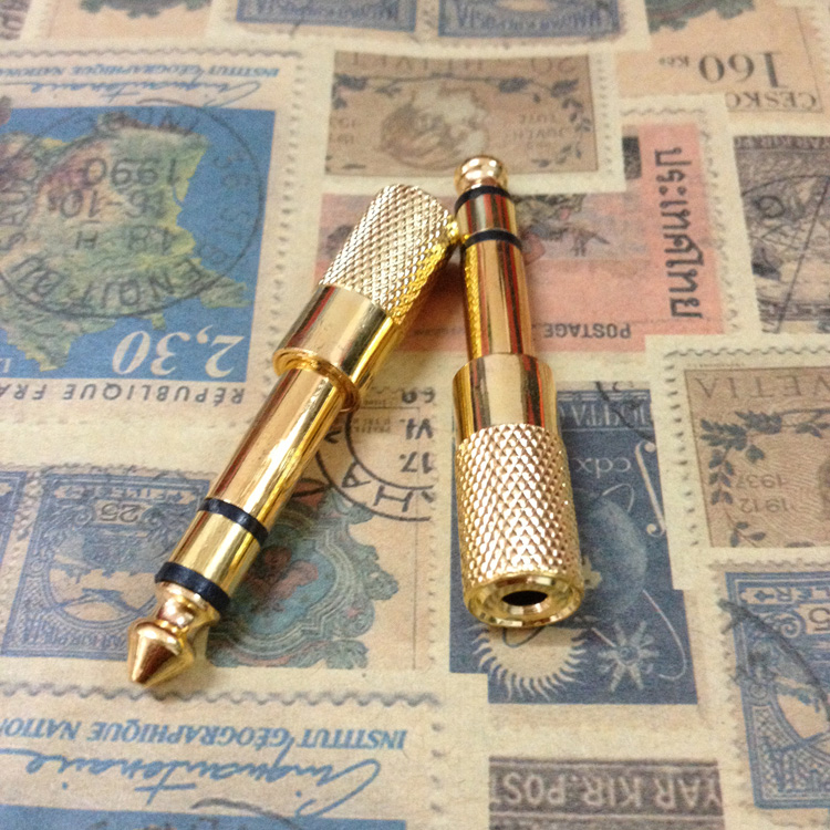 6 5mm to 3 5mm female adapter 6 5mm to 3 5mm male headphone microphone MIC audio adapter