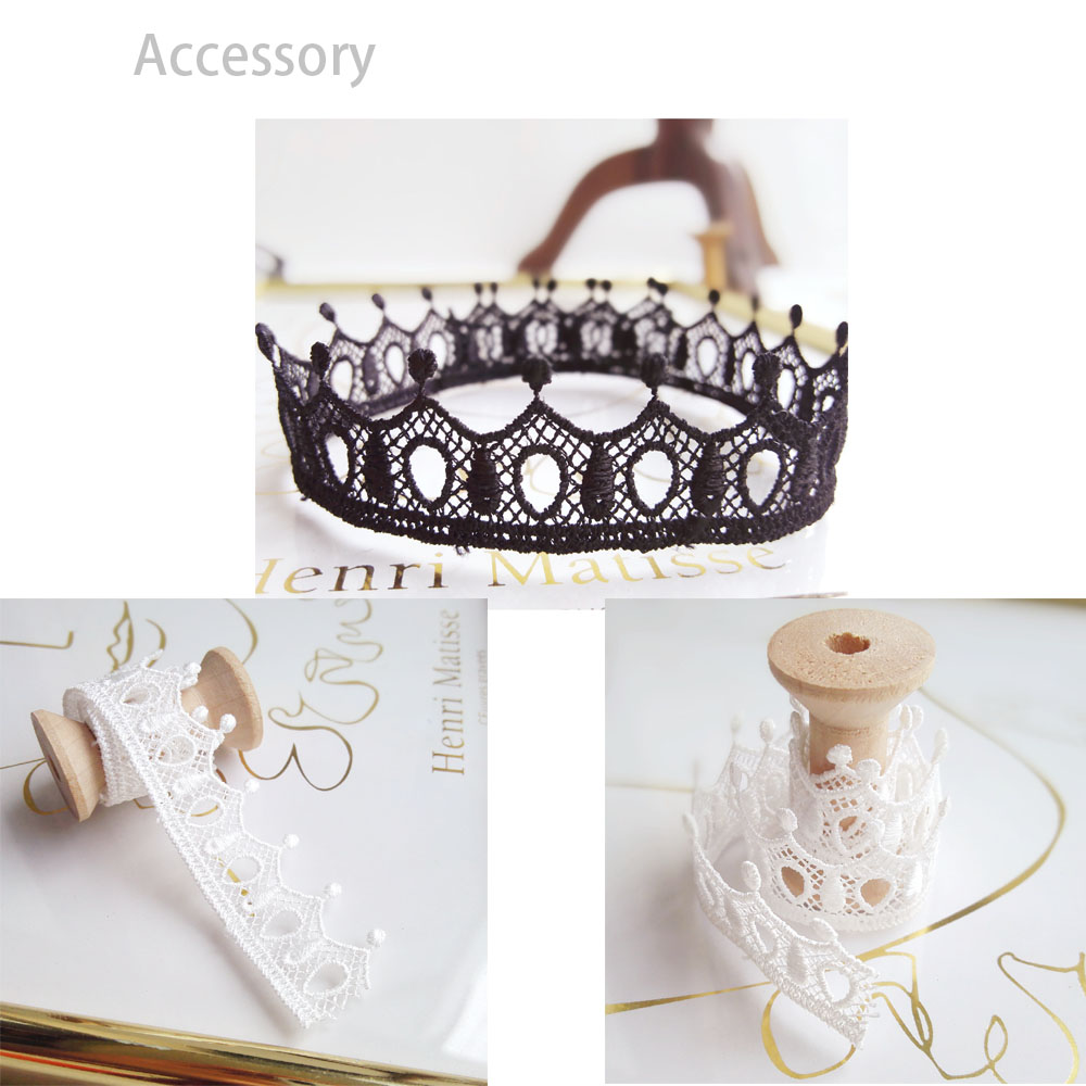 1 4 cm unilateral baby clothes black and white lace small lace lace belt cheongsam skirt decoration fabric