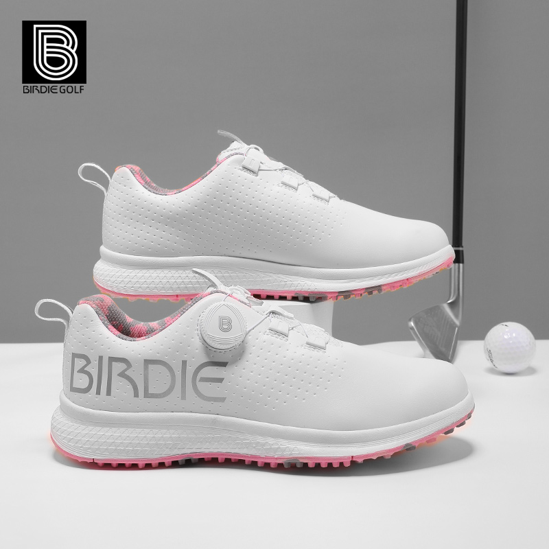 New birdie golf women's shoes waterproof and comfortable light button shock-absorbing golf sneakers