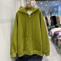 Hat embroidery jacket female spring American retro loose oversize zipper fashion gas alphabet coat