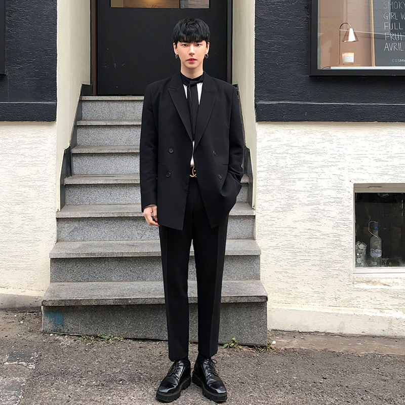 Spring Autumn Season Suit Men Suit Men Suit Han Edition Loose Young Handsome Students Yinglun Wind Casual West Suit Trend Jacket