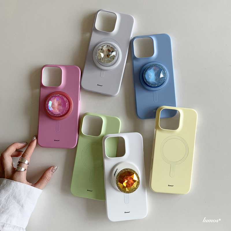 Lumos Spring/Summer Colorful Single-Layer Solid Color Series Magnetic Film Half-Pack Matte Korean Imported Simple Niche High-End Suitable for iPhone 17 Phone Case Design ins Style