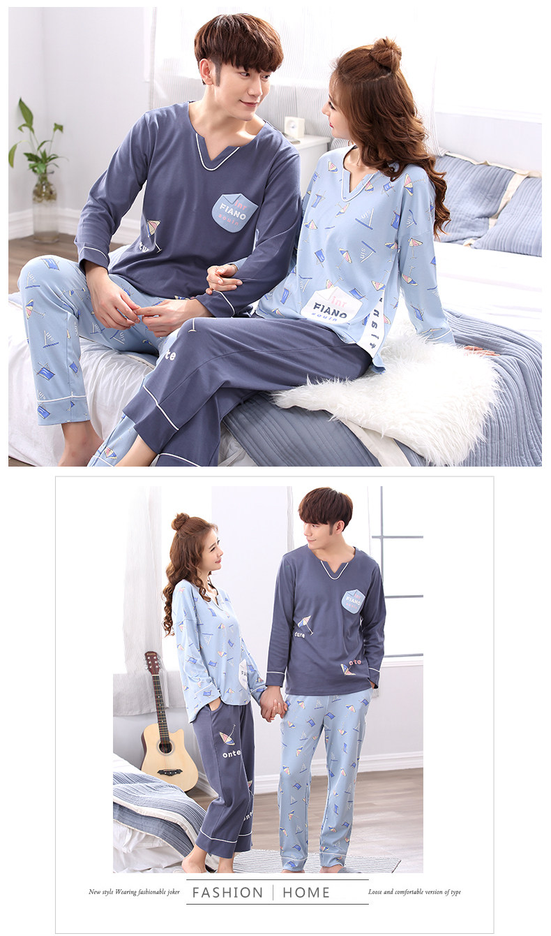 Pyjama mixte en Coton à manches longues - Ref 2988466 Image 82