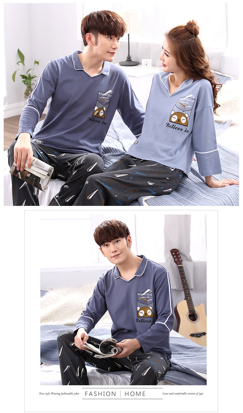 Pyjama mixte en Coton à manches longues - Ref 2988466 Image 79