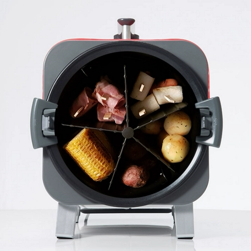 Южная Корея импортировала автоматическую вращающуюся электрическую духовку, бытовую небольшую сковороду, духовку, сковороду, шампуры на гриле, рыбу на гриле, кукурузу на гриле, 4 очка