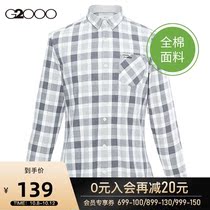 G2000 mens mall with classic plaid Korean business shirt shirt men long sleeve 98141503 *