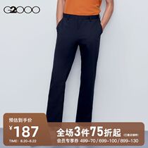  G2000 mens 2021 spring new black straight suit pants casual business simple trousers all-match trousers