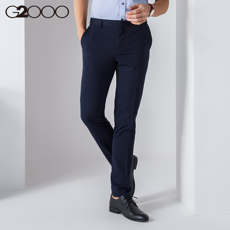 G2000 trousers men's youth slim fit men's straight trousers Business ...