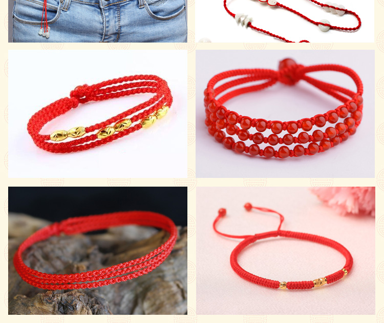 Handmade DIY đính cườm đeo vòng cổ pha lê vòng tay bện dây citrine hổ phách sáp ong ngọc bích sợi vàng - Vòng đeo tay Clasp vòng tay vàng nam