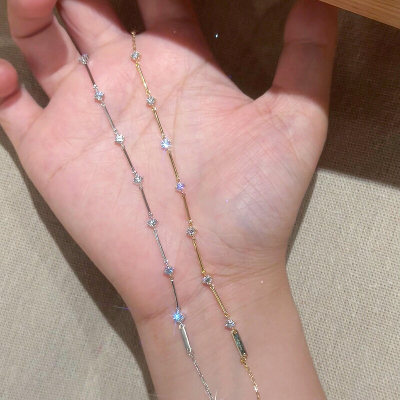 Youqingge [Sparkling Diamond Inlay] S999 Sterling Silver Bracelet 2026 New Model Niche Exquisite High-End Jewelry Accessories