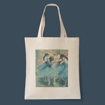 Dega Oil Painting Sail Bag Ballet Dancer Girl Art Girl Students Large Capacity Single Shoulder Inclined Satchel Bag Handbag