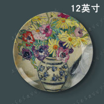 12-inch Louis wattat oil painting decorative ceramic plate living room porch bedroom study decoration porcelain plate painting