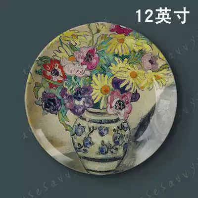 12-inch Louis wattat oil painting decorative ceramic plate living room porch bedroom study decoration porcelain plate painting