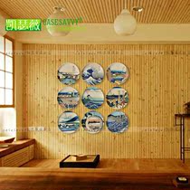 8-inch Tomitake Thirty-six views Katsushika Hokusai Japanese-style decorative plate Hanging plate setting plate Ceramic plate Decorative plate wall