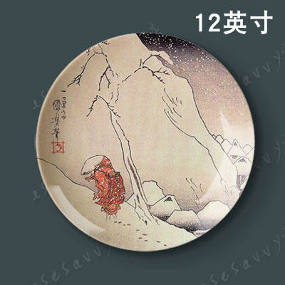 12-inch Googawa Guangju Floating Painting Disc ceramic disc Swaying Disc Personality Creative Art Disc Decorated Wall Hanging Disc