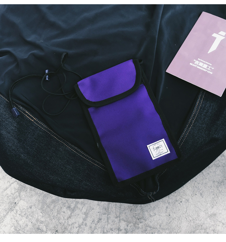 Tide thương hiệu hip hop nhỏ Messenger túi đeo vai nam thanh niên điện thoại di động túi mini Harajuku đường phố ba lô 蹦 di túi túi đeo chéo nữ hàng hiệu
