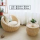 ban công phòng ngủ nhỏ sofa ba mảnh wicker thường ghế kết hợp mục vụ đôi beanbag đơn cá tính sáng tạo - Ghế sô pha