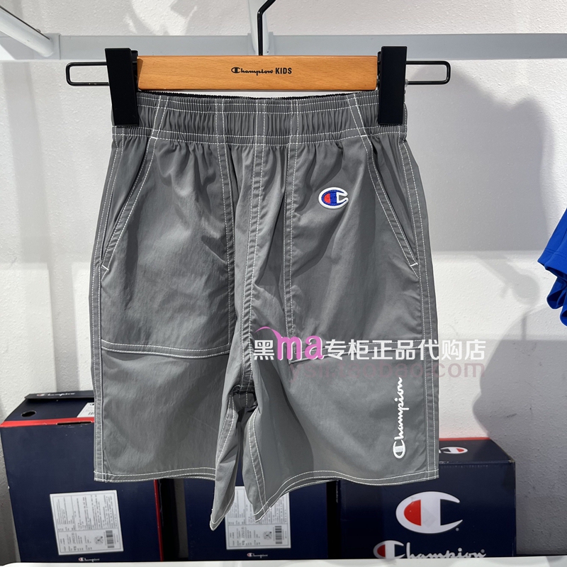 Champion Children's Clothing Genuine Product 26 Summer Style Water-Repellent Sports Shorts for Boys and Girls Uy8Dk324Dj