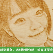 Birthday gift custom DIY handmade woodcut painting girls send girlfriends and girlfriends Graduation season practical small creative men