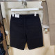 Authentic Baleno Men's Shorts, Pure Cotton, Slim Fit, Solid Color, Simple, Summer Trendy Casual Men's Five-Point Shorts