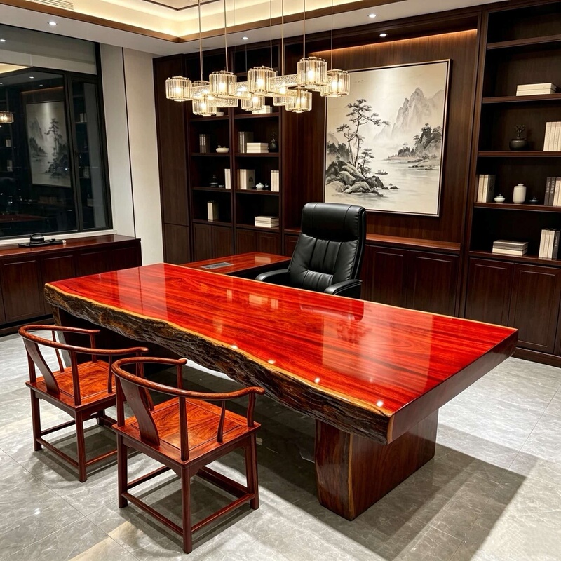 Bahan: North American Black Walnut, Congolese Red Rosewood, Teak, New Chinese-Style Tea Table, Office Natural Edge Solid Wood Large Board Long Table Bahan: North American Black Walnut, Congolese Red Rosewood, Teak, New Chinese-Style Tea Table, Office Natural Edge Solid Wood Large Board Long Table