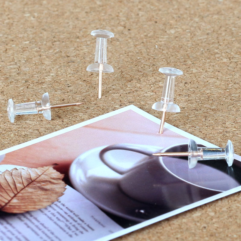 Rose Gold Transparent Artificial nail gold Tack Bolt with nail 200 Canned Diy Photo Wall Snap