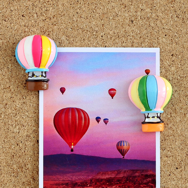 2 cartoon cute creative rainbow hot balloon nail children's classroom decorated cork photo wall push nail