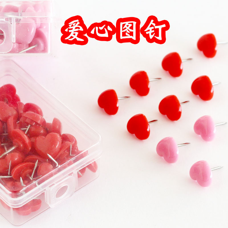 Loving Fig. Nail heart shape Nails Pink Adorable Cartoon Decoration Photo Wall Graphic nail cork Head nail by nail