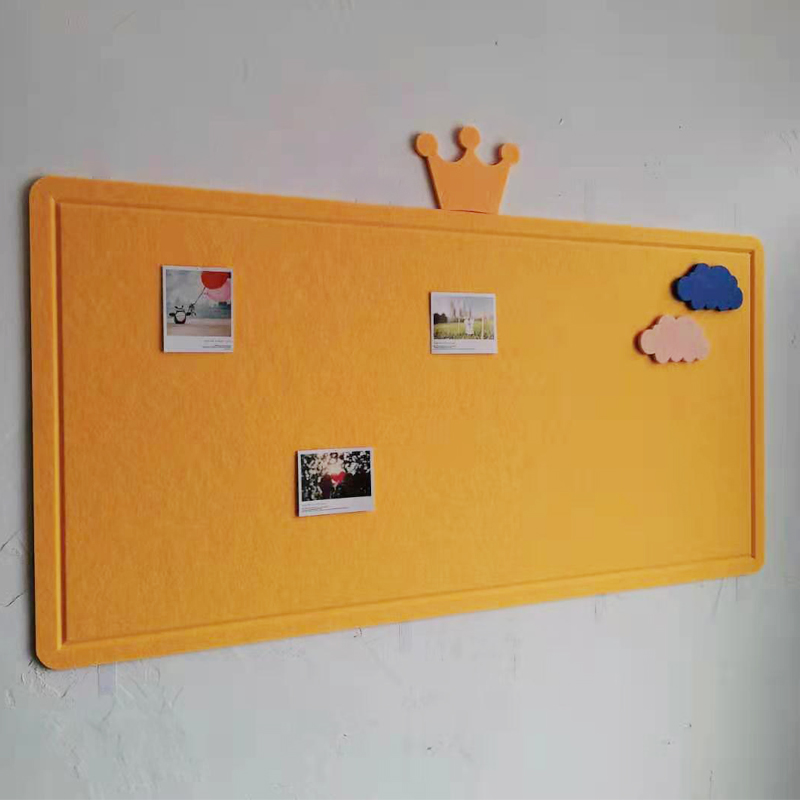 Children's wall decoration soft film wall exhibition back wall left board kindergarten wall color felt board mounted wooden board according to the scenery board wall