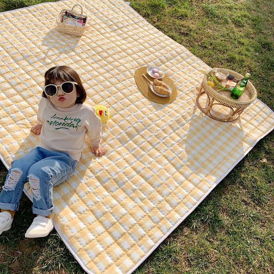 ins picnic mat waterproof and moisture-proof mat outdoor beach mat spring outing mat portable enlarged thickened picnic cloth picnic mat