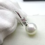 Аксессуар из жемчуга, гипоаллергенные аксессуары ручной работы, серьги, серебро 925 пробы