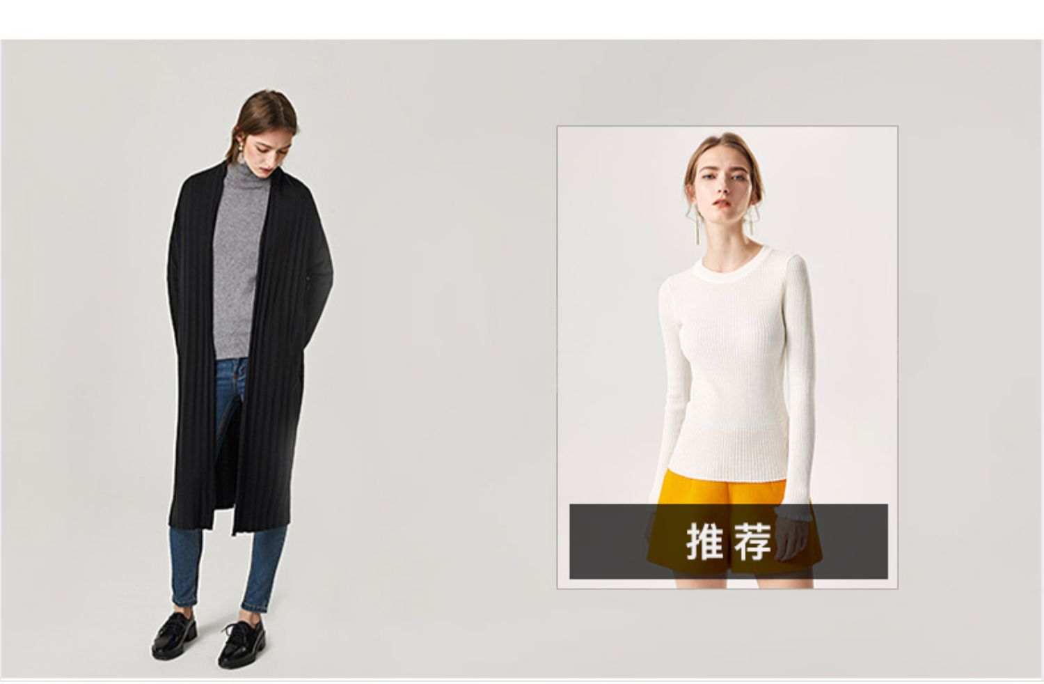 Gubang xuân mới áo len đen dài cardigan Hàn Quốc áo len mỏng nữ - Đan Cardigan áo khoác len cardigan nữ
