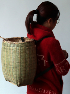 Xiangxi Pure Handmade Bamboo Baskets, Small and Large Sizes, Mushroom Baskets, Children's and Adult Baskets, Tea-Picking