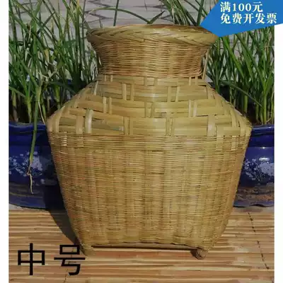 Handmade bamboo fish basket fishing spare fish basket shrimp basket tea basket stage props
