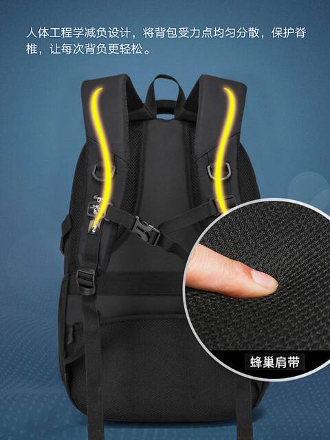 School Bag for Boys, Large Capacity for Middle School Students, Sturdy and Durable, Suitable for High School Students, College Students, Teenagers, Lightweight, 2024 New Model