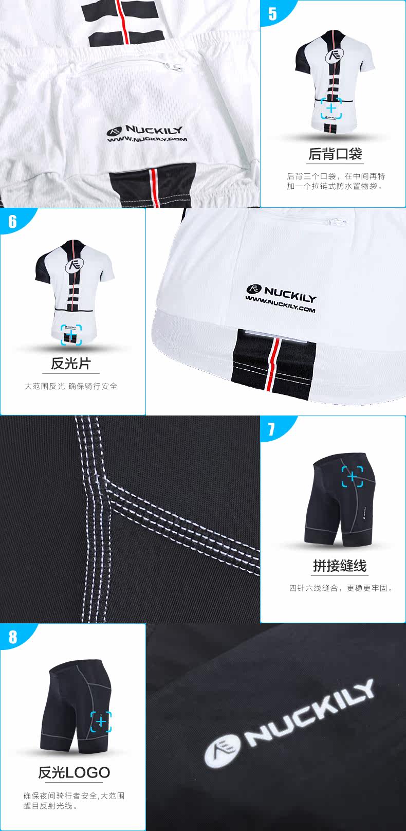 Tenue de cyclisme homme NUCKILY - Ref 2230286 Image 15