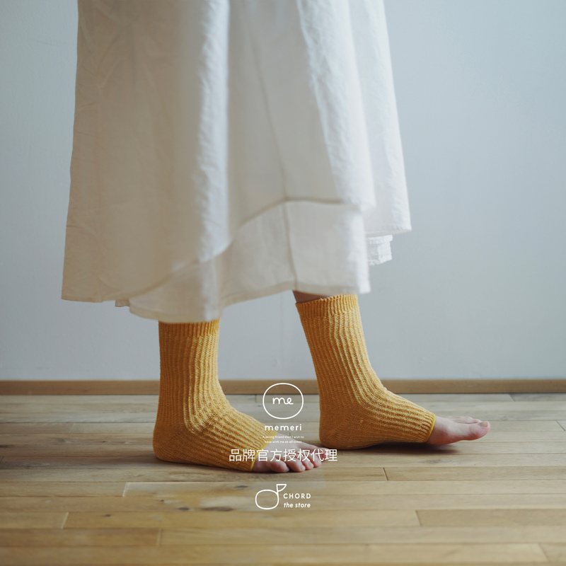 Japanese-Made Linen Open-Toe Sandals and Short Socks, Dry and Breathable, Memeri Official Authorized Agent Me0128 Japanese-Made Linen Open-Toe Sandals and Short Socks, Dry and Breathable, Memeri Official Authorized Agent Me0128