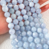 Сапфировое натуральное украшение-шарик, синие бусины, браслет из бисера, ожерелье, аксессуар, аксессуары ручной работы, ручка, DIY