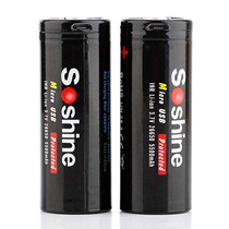 Soshine 26650 3 7V 5500mAh USB direct rechargeable lithium battery with protection