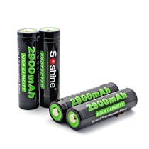 Soshine 18650 3 7v 2900mAh with protective rechargeable lithium battery imported battery