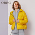 sóng OBEG Obeg du-Yuan chăn của phụ nữ ngắn 2019 mới ấm lỏng áo khoác 1.084.072 