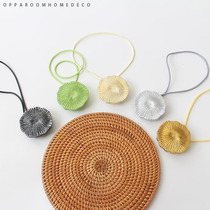 Single lotus leaf magnet curtain strap Nordic ins creative buckle curtain tie tie lace living room bedroom accessories