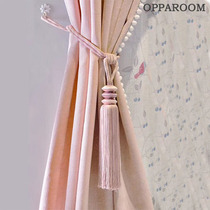 French romantic pink spot direct sale hanging ball curtain belt living room tie rope tassel hanging big spike modern decoration