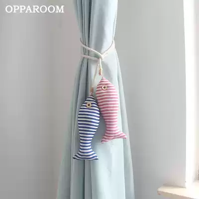 Years of fish curtain decorations to gather storage with tether lace-up tassel buckle 100 pagoda without punching