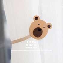 bear bear bear cartoon bear curtain window screen magnet buckle strap rope childrens model room pair