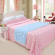 Pure cotton six-layer gauze single and double towel quilt air conditioning blanket summer cool blanket cotton thickened plaid quilt