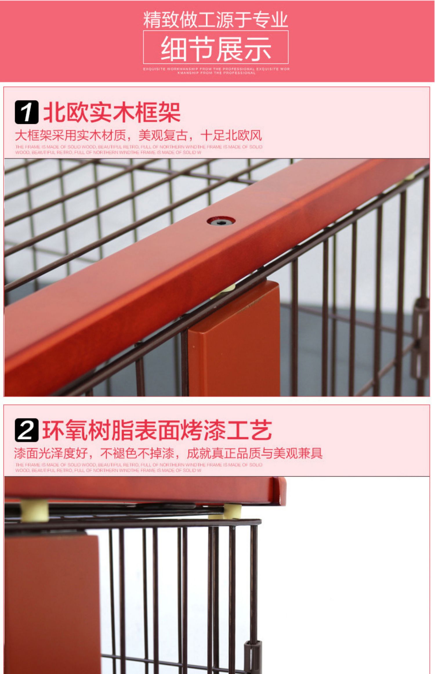 Xuất khẩu cao cấp lồng mèo nhà lớn thêm hai lớp ba gỗ rắn mèo lồng gỗ mèo biệt thự - Cat / Dog hàng ngày Neccessities bình nước cho mèo