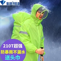 Outdoor mountaineering hiking backpack multifunctional one-piece raincoat waterproof ultra-light hood poncho unisex heavy rainproof