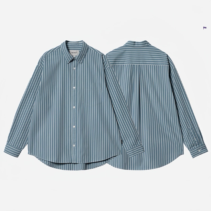 In Stock Carhartt Wip L/S Ligety Shirt Carhartt Striped Long-Sleeve Shirt 032901
