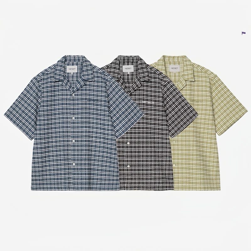 In Stock Carhartt Wip S/S Kander Shirt Carhartt Waffle Knit Short-Sleeve Shirt 36194